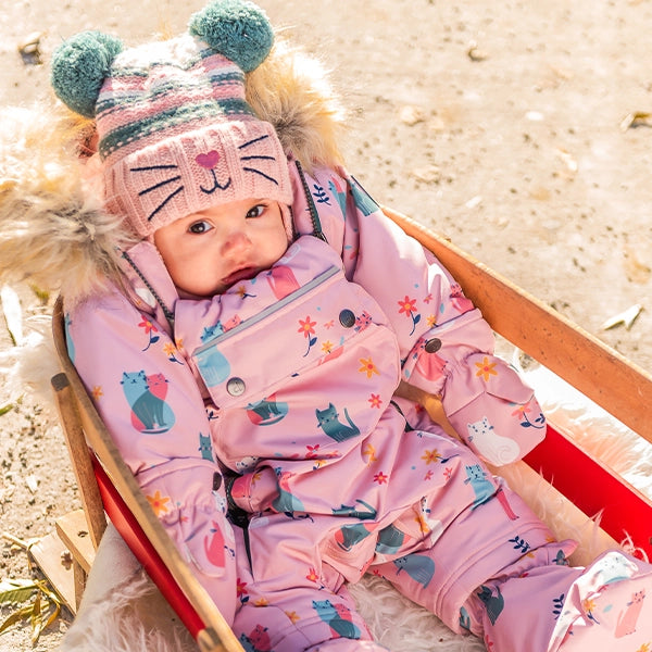 Baby girl designer snowsuit best sale