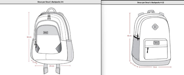 Kids Backpack Smiley Face Boy School Supplies Deux par Deux