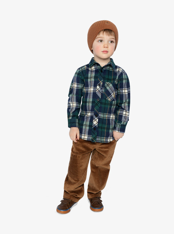 Fireside Plaid holiday look