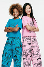 40th Anniversary Adult Printed Poplin Pant Sky Blue