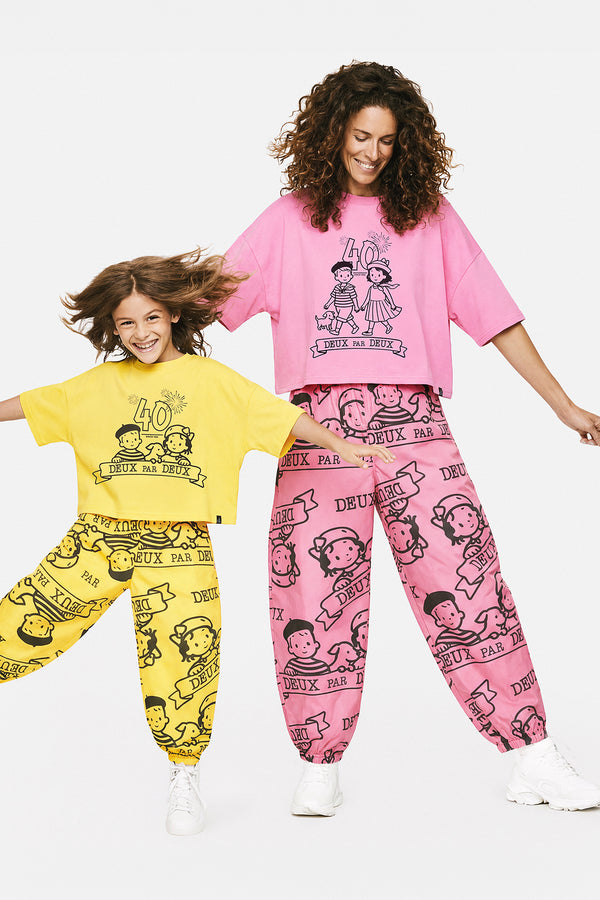 T-shirt graphique adulte 40e anniversaire rose tendre