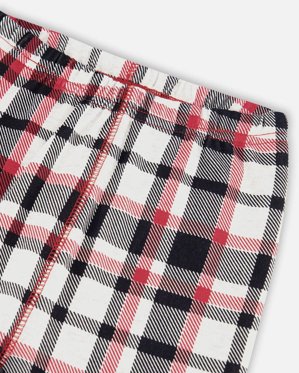 Organic Cotton Printed Dogs Two Piece Pajama Set Oatmeal Mix - F20PB16US_052