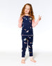 Organic Cotton Long Sleeve Two Piece Printed Unicorns Pajama Navy - F20PG15US_000