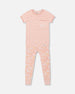 Organic Cotton Two Piece Pajama Set Pink Printed Goose - F30PG13US_069