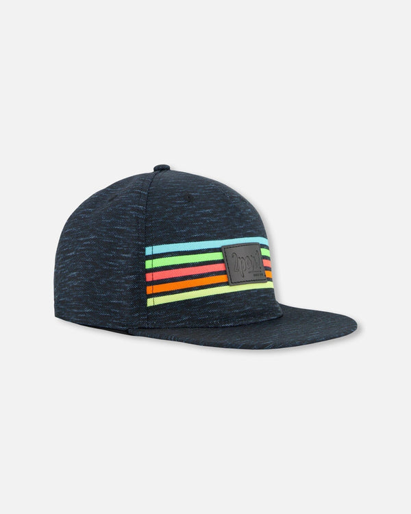 Neon Stripe Cap Heather Black - F30VC20_999