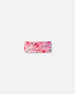 Athletic Headband Gradient Pink Printed Big Flowers - F30XGHB_605