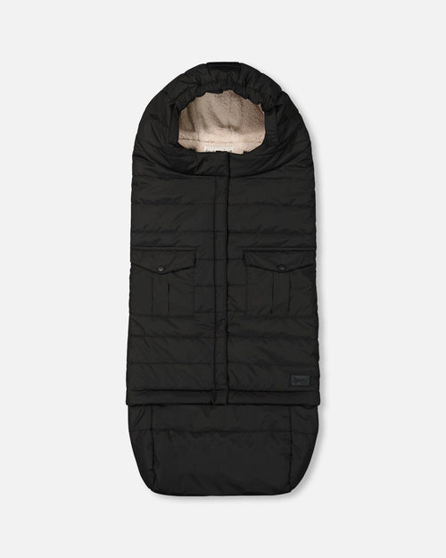 Evolutive Baby Footmuff Black Snowsuits Deux par Deux