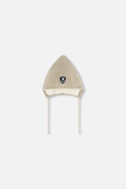 Baby Pointed Knit Hat In Beige - G10ZB01_907