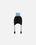Peruvian Knit Hat Black With Multicolor Dots Winter Accessories Deux par Deux