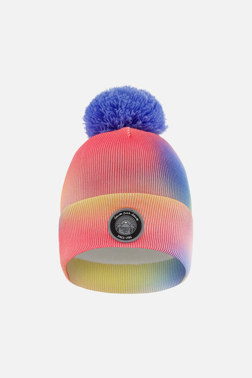 Cable Knit Hat Printed Watercolor Multicolor Winter Accessories Deux par Deux