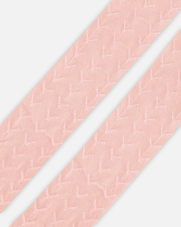 Tonal Jacquard Tights Light Pink Accessories Deux par Deux