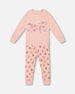 Organic Cotton Two Piece Pajama Set Pink Christmas Cookies Pajamas Deux par Deux