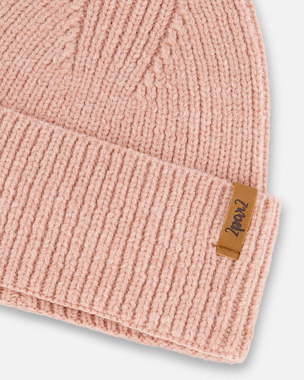 Mid-Season Knit Hat Dusty Pink Outdoor Accessories Deux par Deux