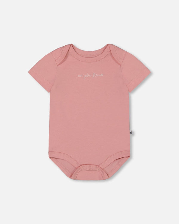 Organic Cotton Onesie Soft Pink - G30A70_692