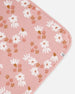 Printed Muslin Blanket Pink And White Flowers - G30AD_067