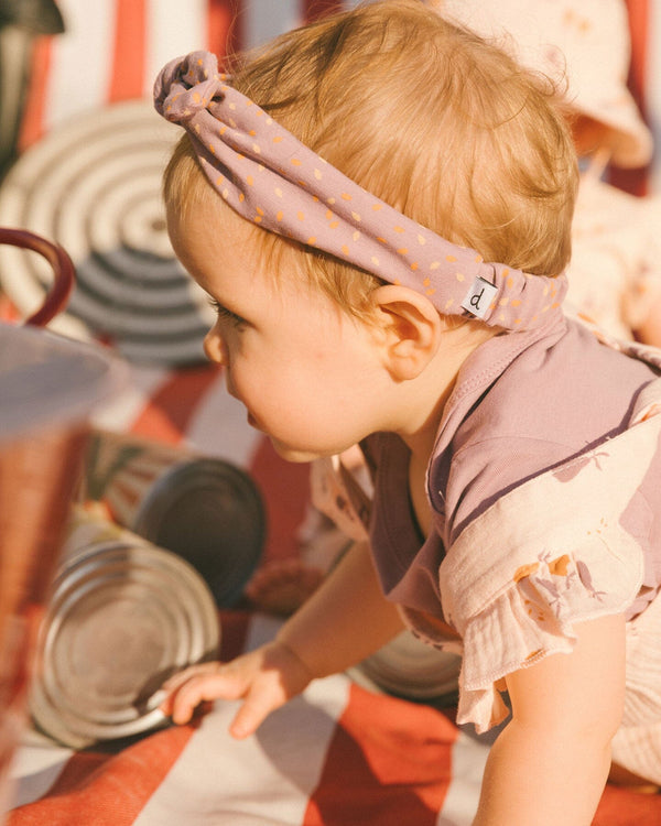 Printed Organic Cotton Headband Pear Seeds Accessories Deux par Deux