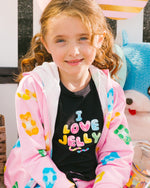 Organic Cotton Tee With Print And Knot Black And Multicolored - G30K71_999