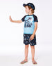 Short Sleeve Rashguard Light Blue And Black - G30NB10_999