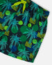 Printed Swim Trunks Green Jungle On Black - G30NB11_040