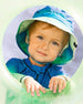 Printed Beach Hat Vibrant Blue And Green Dino - G30NBC_000