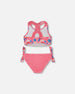 Printed Two-Piece Swimsuit Candy Pink And Pink Flamingo - G30NG72_056