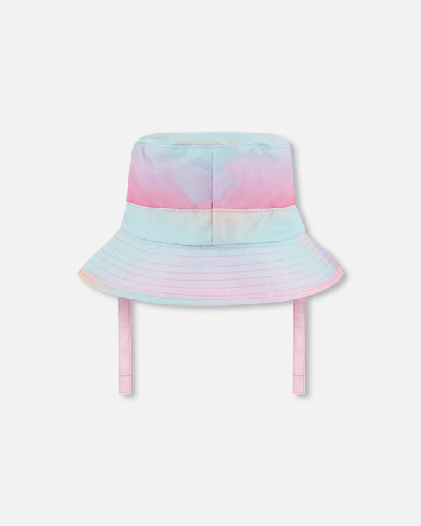 Printed Beach Sun Hat Pink, Orange, And Turquoise - G30NGC_000