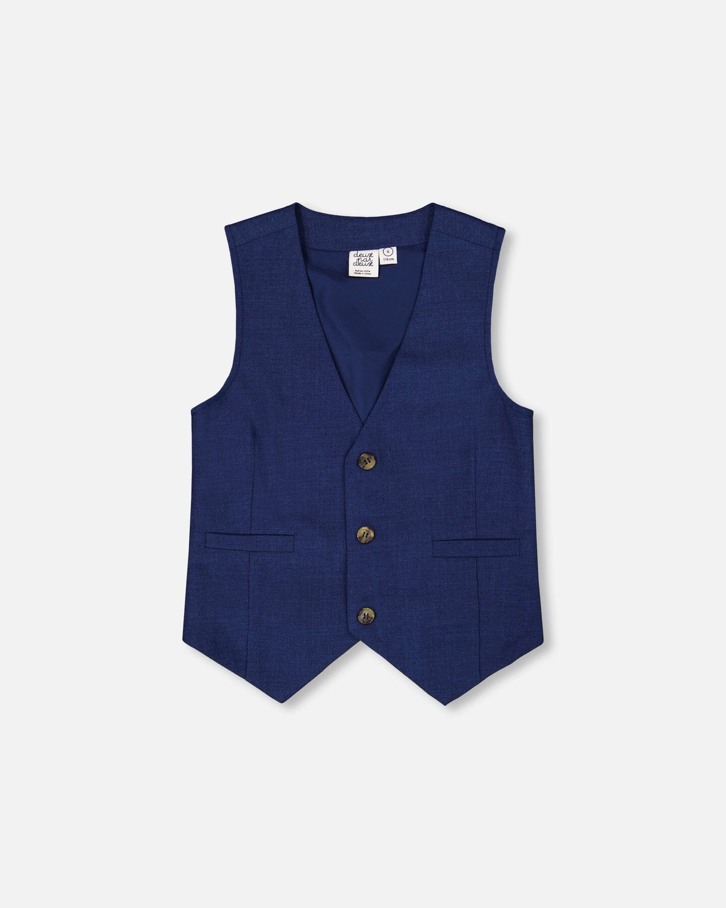 Sleeveless Vest Navy Blue - Deux par Deux
