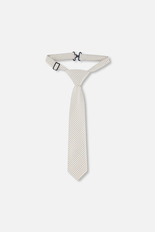 Neck Tie Light Taupe Striped - G30RCR_147
