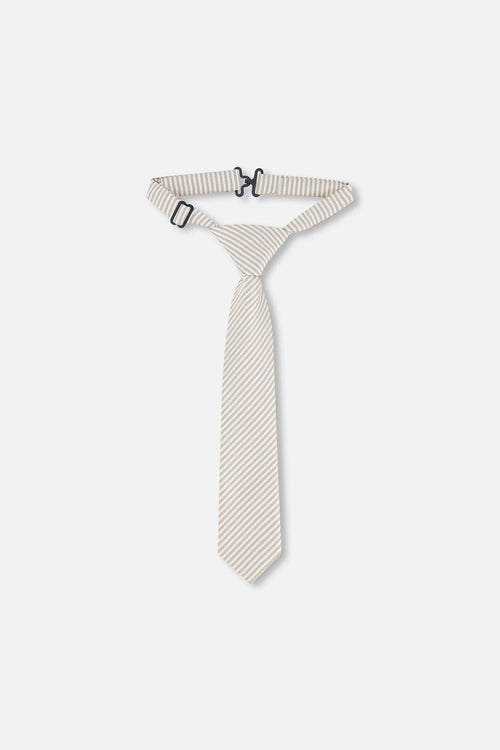 Neck Tie Light Taupe Striped - G30RCR_147