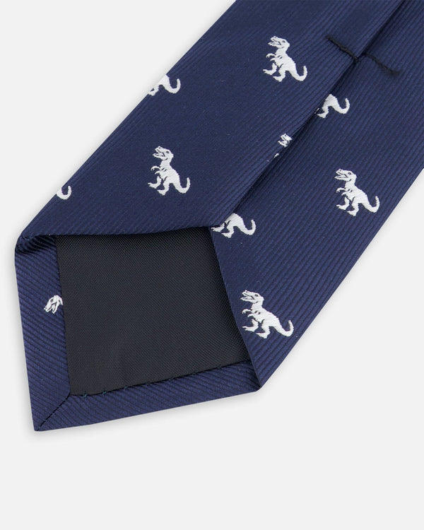 Neck Tie Navy Blue And Dino - G30RCR_484
