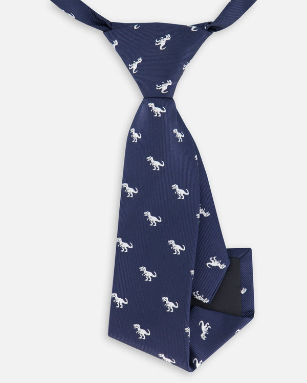 Neck Tie Navy Blue And Dino - G30RCR_484