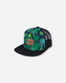 Printed Cap Green Jungle On Black - G30VBC_040