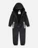 Solid Mid-Season One-Piece Outerwear Black - G30W70_999