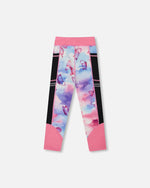 Printed Athletic Leggings Pink, Blue And Butterflies - G30XG60_009