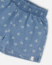 Printed Chambray Short Blue And White Cherries - G30YG27_052