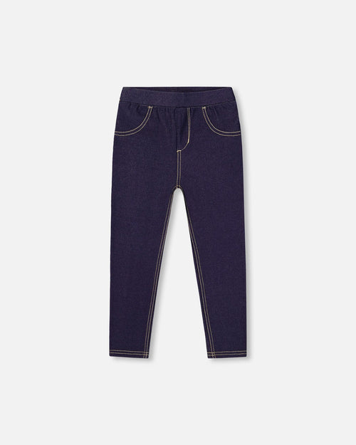 Jeggings Dark Denim Blue Leggings Deux par Deux