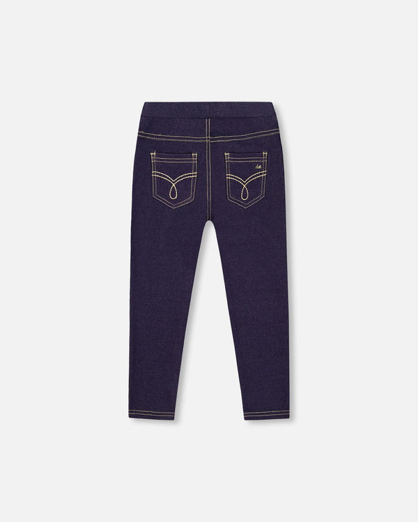 Jeggings Dark Denim Blue Leggings Deux par Deux