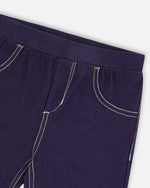 Jeggings Dark Denim Blue Leggings Deux par Deux