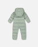 One-Piece Baby Cloud Compressible Snowsuit Designed For Car Seat Sage Green - H10B700_340