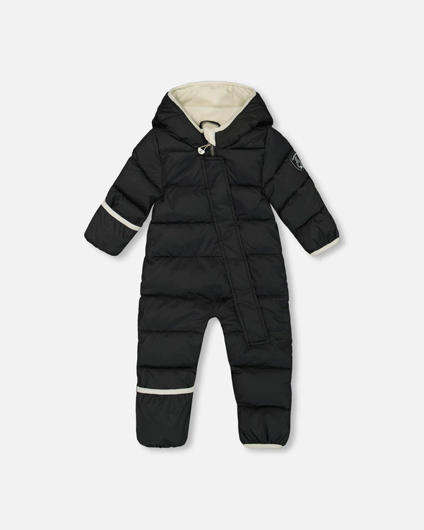 One-Piece Baby Cloud Compressible Snowsuit Designed For Car Seat Black - H10B700_999