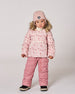 One-Piece Baby Snug Snowsuit Designed For Car Seat Pink Mini Flowers - H10B701_005