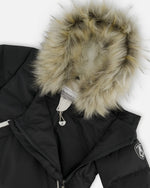 One-Piece Baby Snug Snowsuit Designed For Car Seat Black - H10B701_999