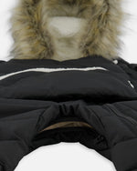 One-Piece Baby Snug Snowsuit Designed For Car Seat Black - H10B701_999