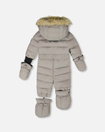 One-Piece Baby Original Puffy Snowsuit Gray - H10B702_149