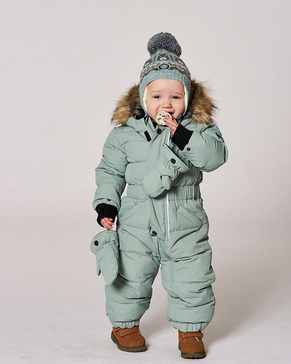 One-Piece Baby Original Puffy Snowsuit Sage Green - H10B702_340