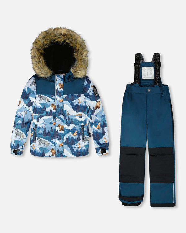 Two-Piece Discover Snowsuit Dark Teal - H10DB29_868