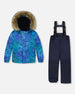 Two-Piece Discover Snowsuit Navy Blue - H10DB40_479