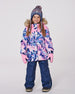 Two-Piece Discover Snowsuit With Printed Jacket Navy Blue - H10DG80_479