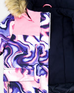 Two-Piece Discover Snowsuit With Printed Jacket Navy Blue - H10DG80_479