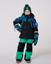 Two-Piece Play Snowsuit With Colorblocked Jacket Green - H10EB46_314